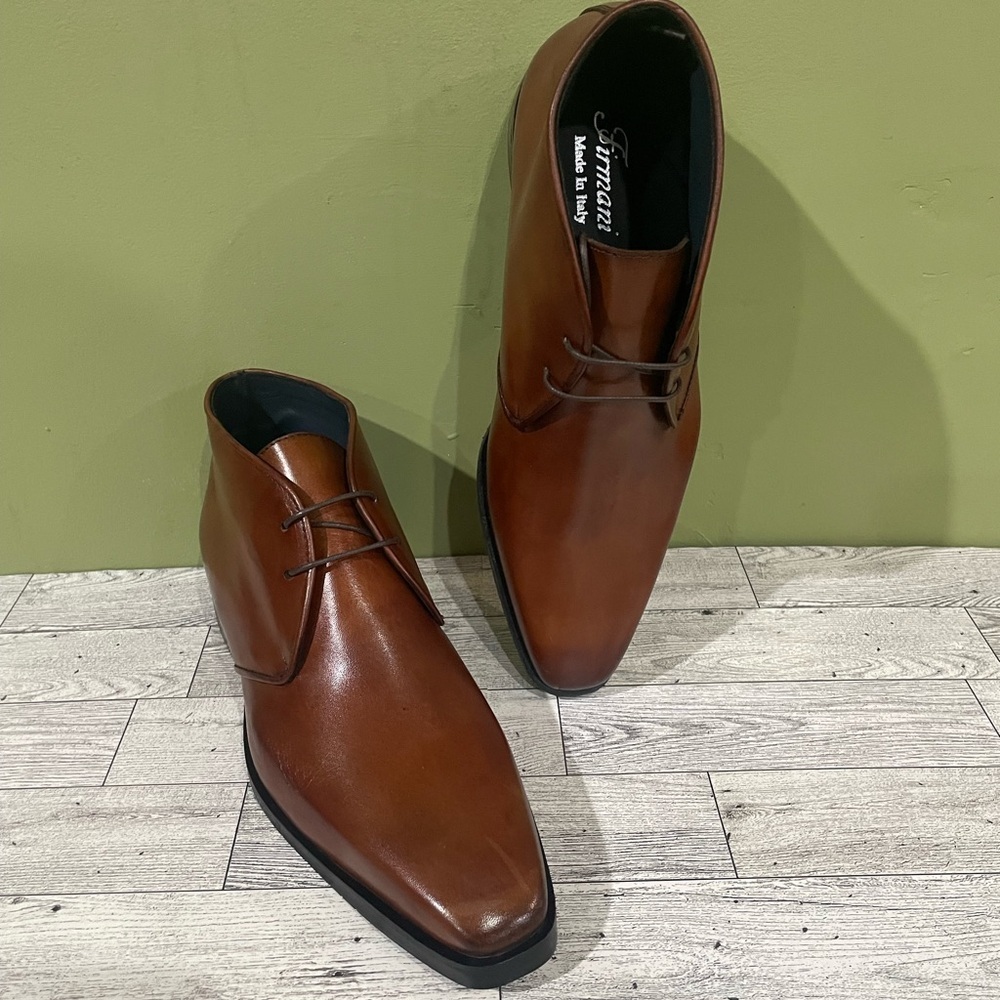 Firmani chukka ankle boot Men's cognac Leather calf Shoes Oxford